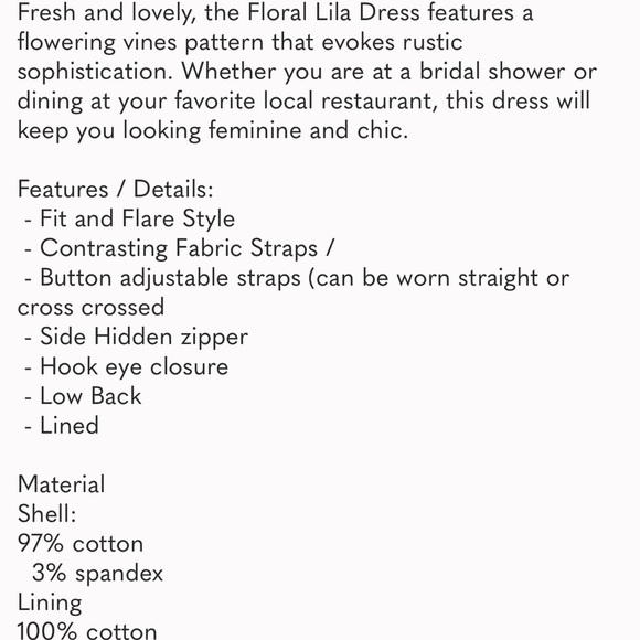 Tuckernuck Lila Apron Floral Green Summer Dress Large - Picture 7 of 9